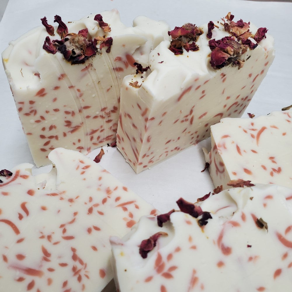 5 bars of  Blooming Rose Soap