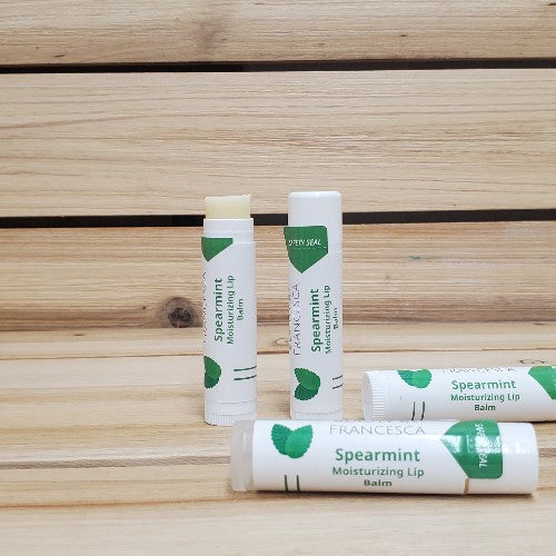 Spearmint lip balm group of four