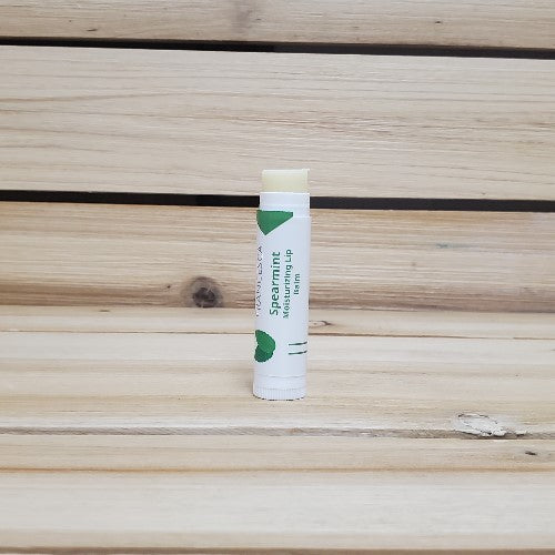 Spearmint lip balm open top