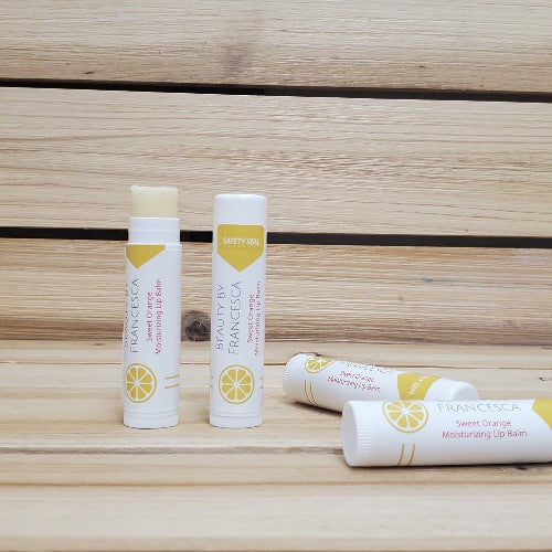 sweet orange lip balm group of four