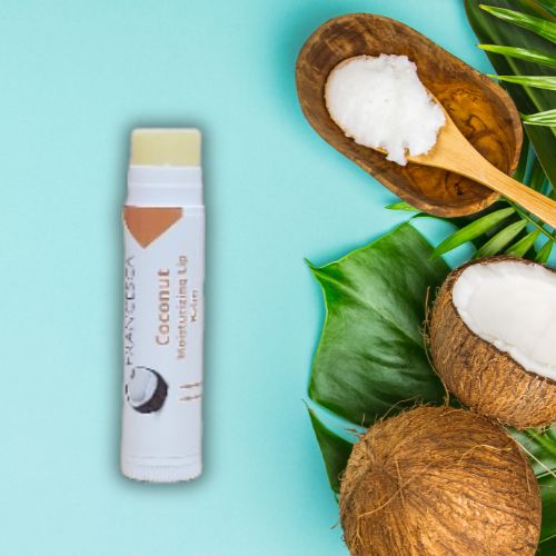 coconut lip balm coconut background