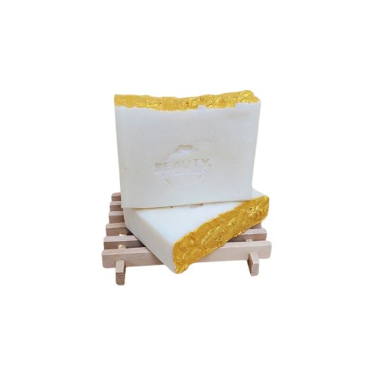 gold coast handmade bar soap white background