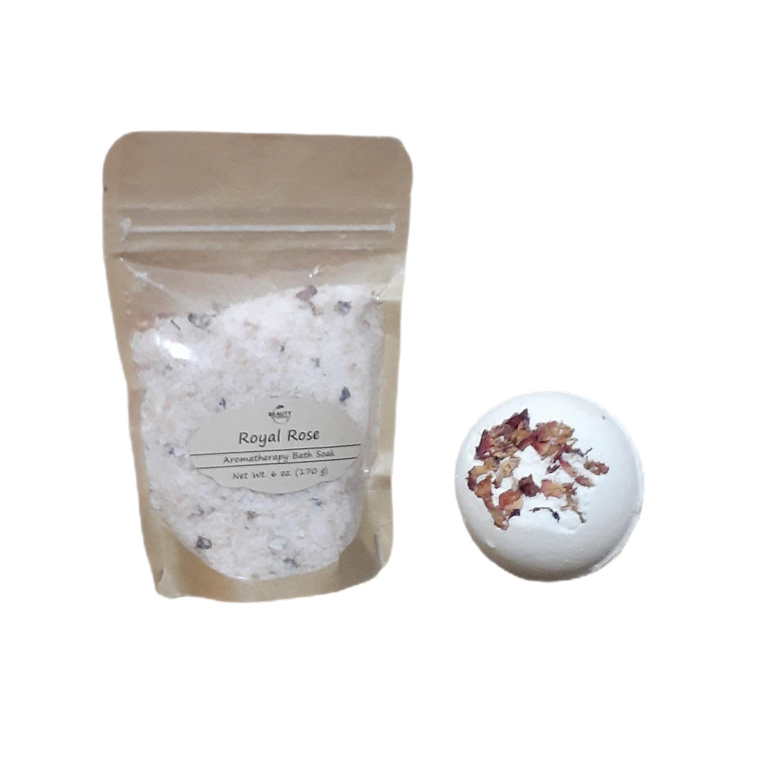 bath salt bath bomb set orange rose